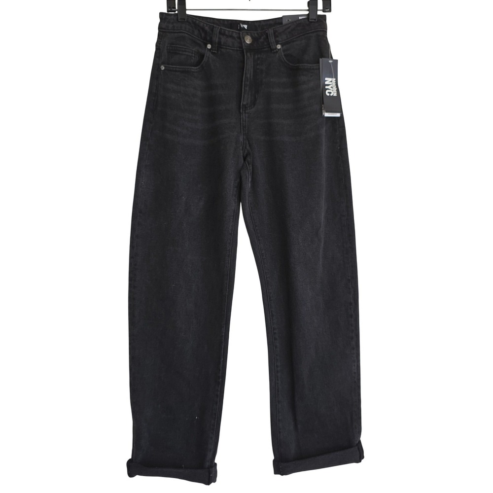 NWT Madden NYC Women's Y2K Barrel Jeans Galaxy Wash Size 2 Relaxed Mid-Rise - Picture 6 of 13